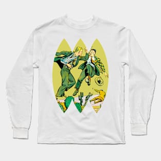 Fight Desert Retro Vintage Comic Old Fantasy Scifi Funny Popart Long Sleeve T-Shirt